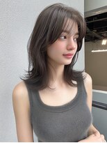 レア 銀座(Le'a)&nbsp;レイヤーカットハイレイヤー顔周りカット韓国風レイヤー髪質改善