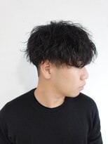 サニー 西中島店(sunny.)&nbsp;韓国マッシュ/ツイストスパイラルパーマ/ブルーブラック