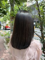 アッシュ 西荻窪店(Ash) 〈地毛風カラー〉カット+オリーブ系ダークブラウンカラー