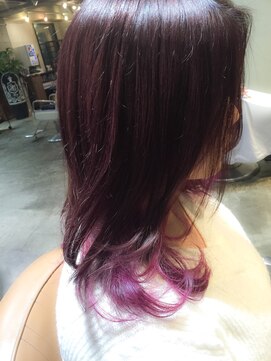 サロンドミルク 原宿(salon de MiLK) パープル×ピンクハイライト