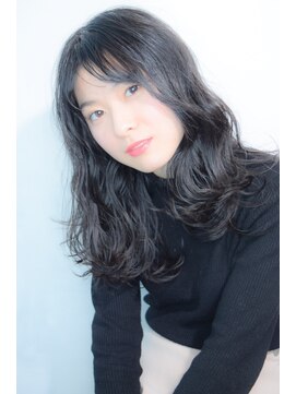 ラウンジ モリオ イケブクロ(Lounge MORIO Ikebukuro) 【morio池袋】黒髪センターパートロング