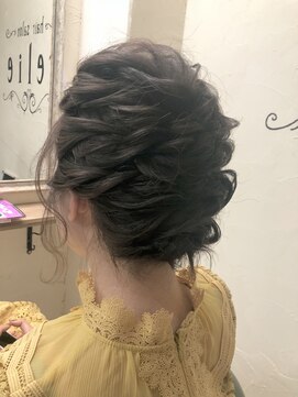 ヘアサロン レリー(hair salon relie) 【ヘアアレンジ】☆ロープ編みアップスタイル☆ relie 【下関】