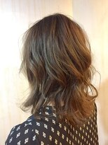 ヘアサロンエム 渋谷店(HAIR SALON M)&nbsp;外ハネボブ/アッシュブラウン/ネオウルフ/デザインカラー