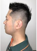 フェードカットサイドグラデーションスリークショートk