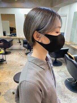 ソイ 下北沢(soi) 【Ash Gray】ハイトーンショート_グレーアッシュ_ケアブリーチ