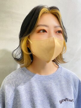 ミリー 梅田店(milly) フェイスフレーミングイエローカラー