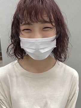 デイジー(Daisy) レッドブラウン/パーマボブ/ウルフボブ