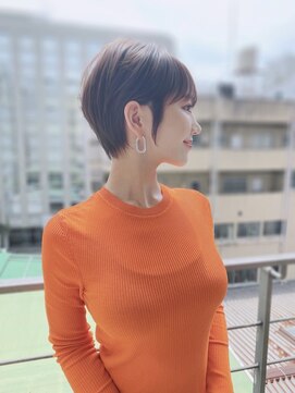 ロンド ストラーダ 心斎橋(Lond strada) ショートグレージュカラーボブウルフココアベージュ