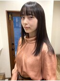 木更津 ほたる野 toiro ストレートヘア 黒髪ヘア 前髪カット