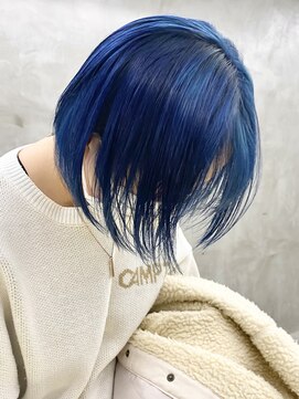 スー 渋谷(suu) アッシュ系カラーブルーアッシュグレージュケアブリーチカラー