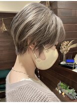 ジャム(Jam)&nbsp;小顔ショート×ホワイトミルクティーカラー★中村大輔