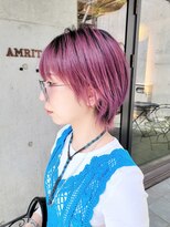 アムリタ 三鷹(AMRITA)&nbsp;ウルフショート/ハイトーンウルフ/ウルフピンク