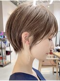 ショートボブ×ショコラアッシュ【束感/ヘルシースタイル/立川】