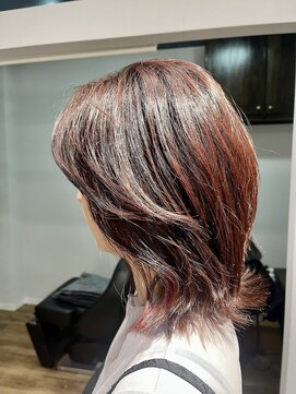 ヘアセッション(hair Session) 派手すぎない ピンク系バレイヤージュハイライト♪