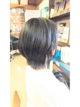 リンクスハート 桜井店(Link’s Heart) ミディアムショートレイヤー＃アディクシーカラー