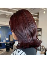 シン(shin)&nbsp;ミディアムヘア/レッドカラー/ピンクカラー/ピンクコーラル