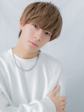 メンズヘア ビーセカンド 草加店(MENS HAIR B-2) メンズハイトーンブリーチモテ髪ショートマッシュb草加