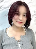 韓国ヘア名古屋ハイレイヤー顔まわりカット前髪ボブタッセル小顔
