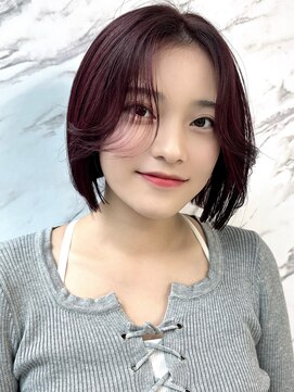 シーテ(Ciete) 韓国ヘア名古屋ハイレイヤー顔まわりカット前髪ボブタッセル小顔