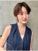 ☆【春日美月】大人可愛いが叶う！前髪なしハンサムショート