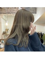 アル 心斎橋(alu) オリーブグレー/小顔に見せるヘア/ココアベージュ