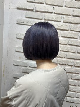 ビランチェ 池袋(bilancia) ネイビーラベンダー/ネイビー/ミニボブ