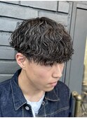 波巻きパーマ/縦落ちパーマ/新潟メンズパーマ