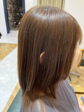 ハクバイジェービー 稲毛(hak by jb) 前髪/マチルダボブ/ピンクベージュ/インナーグレージュ[稲毛駅]