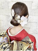 タイトシニオン ヘアセット 着物ヘア