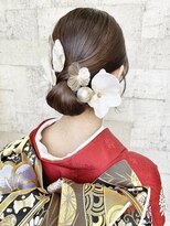 リサ グランシェ(RISA granche)&nbsp;タイトシニオン ヘアセット 着物ヘア