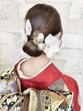 リサ グランシェ(RISA granche) タイトシニオン ヘアセット 着物ヘア