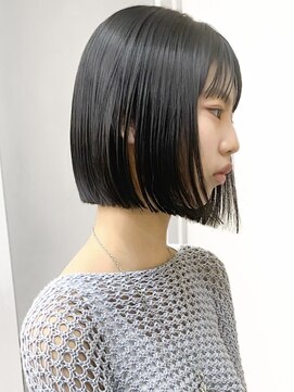 パークレーン アイス イヴェン(park lane ICI yeven) 自然な縮毛矯正ストレートパーマボブブリーチなしタッセルボブ