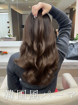 アミー 銀座(Ammy) コテ巻き風パーマ/レイヤーカット/韓国ヘア/韓国風パーマ