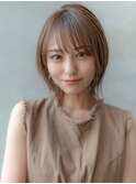 韓国レイヤー顔周りカット透明感カラー髪質改善艶髪シースルー