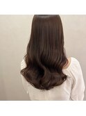 【&ONE 自由が丘】オレンジグレージュ×韓国風ヘア