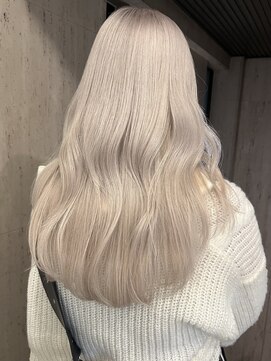 プネル 渋谷(PUNEL) ホワイトブロンド/ブロンドヘア/ホワイトベージュ/ケアブリーチ