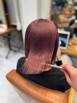 ユニ バイ マグ 長野店(Uni.by Mag) 透明感抜群♪ダブルカラーブリーチピンクラベンダー