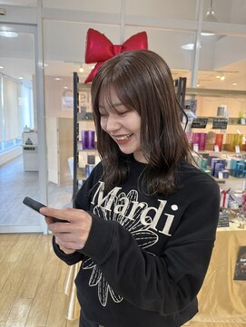 サラ 新宮店(SARA) ブリーチ無し/透明感カラー/ヘーゼルベージュ