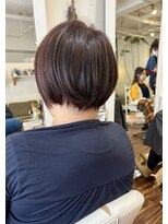 ティティーサッポロ(tity sapporo) ショートボブ×ツヤツヤピンクベージュ