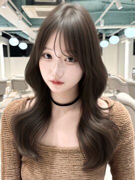 マインバイアフロートギンザ(MYNE by AFLOAT GINZA) レイヤーカット/顔周りカット/グレージュ/韓国ヘア