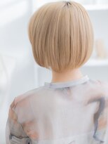 カバーヘア 上尾西口店(COVER HAIR)&nbsp;★ひし形ショート金髪ハイトーンカラー小顔丸みボブ20代30代★2