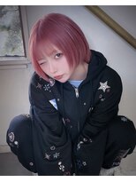 キイ 原宿 表参道(K.e.y)&nbsp;ショートヘア/ペールピンク/ハイトーンレイヤー