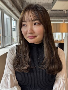 マッシュ チャヤマチ(MASHU chayamachi) 柔らか透明感/ブリーチなし/オリーブブラウン/大阪梅田