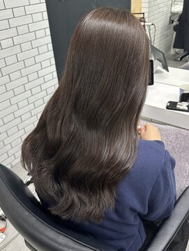 ジーナ 梅田(Zina) ショコラブラウン×艶ロングヘア【zina梅田】