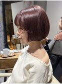 チェリーピンク ボブ