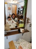 キッズ前髪ポイントカット☆ぱっつんラウンドショートバング☆