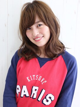 ハレ(HALE) 【HALE銀座】アッシュベージュ×Aラインミディ