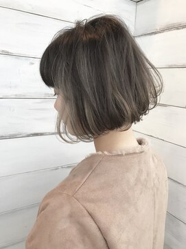 ファムエリア(FEMME AREA) 大人気ショートボブ×ハイライトグレージュ
