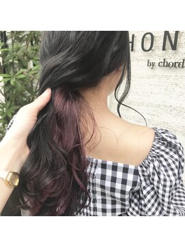 ハニー(HONEY by Chord) 【HONEY×加藤】インナーカラー×パープルピンク