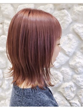 モアナ バイ ヘッドライト 武蔵小杉店(Moana by HEADLIGHT) Moana武蔵小杉#ダブルカラー#デザインカラー#ピンクベージュ